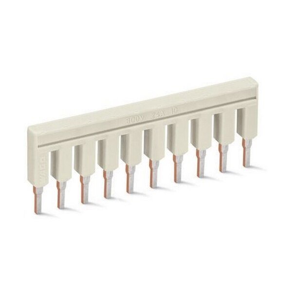 PUSH-IN TYPE JUMPER BARS, 10 WAY GREY INSULATED, , Wago, Mfr#: 394206